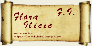 Flora Iličić vizit kartica
